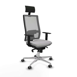 Bureaustoel met hoofdsteun Piqueras y Crespo 1D086G1 Lichtgrijs