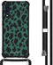 iMoshion Hoesje Geschikt voor Samsung Galaxy A50 / A30s Hoesje Met Koord - iMoshion Design Hoesje met Koord - Zwart / Meerkleurig / Groen / Panther Illustration