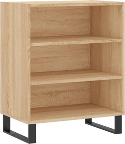 vidaXL - Dressoir - 57x35x70 - cm - bewerkt - hout - sonoma - eikenkleurig