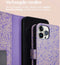 iMoshion Hoesje Geschikt voor iPhone 12 Pro / 12 Hoesje Met Pasjeshouder - iMoshion Design Bookcase smartphone - Meerkleurig / Purple White Flowers