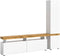 Furnilux Sugar - Tv meubel - Wit melamine Wotan eiken - 30x235x190cm