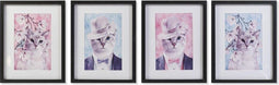 Schilderij DKD Home Decor Katten (35 x 2,5 x 45 cm) (4 Stuks)