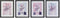 Schilderij DKD Home Decor Katten (35 x 2,5 x 45 cm) (4 Stuks)