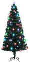 vidaXL - Kerstboom - met - LED - en - standaard - 180 - cm - glasvezel