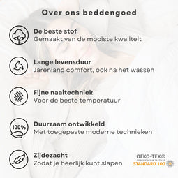 Pure Dekbedovertrek "veren" - Taupe - (140x200/220 cm) - Microfiber