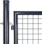vidaXL - Gaaspoort - 289x175 - cm - gegalvaniseerd - staal - grijs