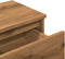 vidaXL - Nachtkastje - 40x30x39 - cm - bewerkt - hout - artisanaal - eikenkleur