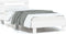 vidaXL - Bedframe - met - hoofdbord - en - LED-verlichting - wit - 75x190 - cm