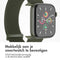 imoshion Nylon⁺ bandje - Geschikt voor Apple Watch 1, 2, 3, 4, 5, 6, 7, 8, 9, 10 (42 mm), SE - 38/40/41 mm - Donkergroen - One Size