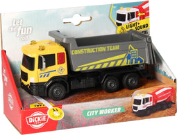 dickie city worker kiepvrachtwagen geel