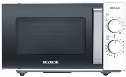 Severin MW 7766 - Solo magnetron met Grill - 800W - FlatBed - Wit