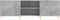 vidaXL - Tv-meubel - 150x30x50 - cm - bewerkt - hout - betongrijs