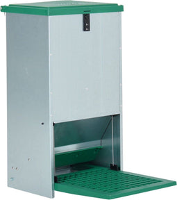vidaXL - Pluimveevoerbak - automatisch - met - pedaal - 20 - kg