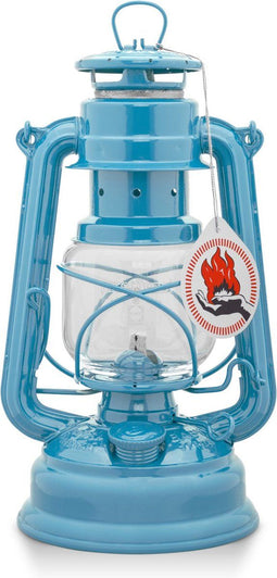 Feuerhand Stormlantaarn Baby special 276 - Pastel blauw - 13.5x15x26.5cm - Modern