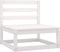 vidaXL - 3-delige - Loungeset - massief - grenenhout - wit