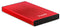 TooQ TQE-2527R - Externe Behuizing - USB 3.0 - Rood