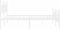 vidaXL - Bedframe - met - hoofd- - en - voeteneinde - metaal - wit - 160x200 - cm