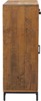 vidaXL - Schoenenkast - 75x40x110 - cm - massief - grenenhout