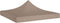 vidaXL - Partytentdak 270 g/m² - 3x3 m UV- en waterbestendig - taupe