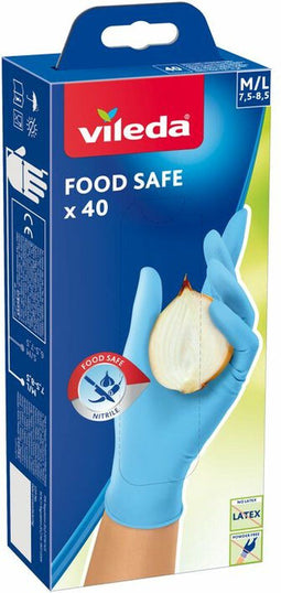 Nitrile gloves Vileda Easy Fit 168412 M