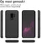 imoshion Hoesje Geschikt voor Samsung Galaxy S9 Plus Hoesje - Ruimte voor 2 pasjes - imoshion Backcover met pasjeshouder - Zwart