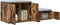vidaXL - Opbergkast - in - Gerookt - Eiken - - - 103x41x40 - cm - - - Gemaakt - van - Samengestelde - Hout