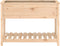 vidaXL - Plantenbak - met - schap - 111,5x54x81 - cm - massief - grenenhout