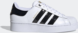 adidas Superstar Bold W - Dames Sneakers - Leer - Ftwr White/Core Black/Gold Met. - Maat 40 2/3