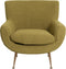 Light & Living Fauteuil Vinstra - Bouclé - Groen