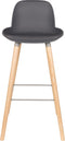 Zuiver Albert Kuip Barkruk 75 cm Donkergrijs - Set van 2