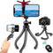 LURK® 3 in 1 Flexibele Octopus Tripod statief voor smartphone & (actie)camera - Incl. telefoonklem