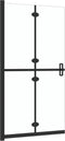 vidaXL - Inloopdouchewand - inklapbaar - 110x190 - cm - ESG-glas - mat