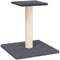 vidaXL - Krabpaal - met - platform - 38 - cm - crèmekleurig