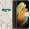 iMoshion Hoesje Geschikt voor Samsung Galaxy S21 Ultra Hoesje Met Pasjeshouder - iMoshion Design Softcase Bookcase - Meerkleurig / White Graphic