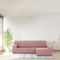 Hoes voor chaise longue met lange armleuning rechts Eysa THOR Roze 170 x 110 x 310 cm