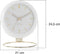 Karlsson Globe - Tafelklok - Gouden details - Wit - 21x24,5x14cm