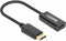 Manhattan 153713 - DisplayPort naar HDMI Kabel - 15cm - Zwart
