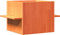 vidaXL - Kattenhuis - 51x35x30 - cm - massief - grenenhout - wasbruin