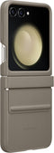 Samsung Galaxy Z Flip5 - Flip cover - Kunstleer - Bruin