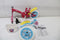 Peppa Pig Kinderfiets - 10 inch - Doortrapper - Roze/Blauw