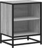 vidaXL - Nachtkastjes - 2 - st - 40x31x50 - cm - bewerkt - hout&metaal - grijs - sonoma