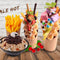 Frietzakjes, popcornzak, snackbekers, pak van 40 fritesdozen voor frites Kraft-papieren bekers Kraft-papieren bekers Frozen Dessert Benodigdheden Taarten bakken