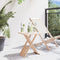 vidaXL - Opvouwbare - Salontafel - 33x33x40,5 - cm - Massief - Hout - Walnoot