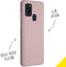 Accezz Samsung Galaxy A21s - Liquid Silicone Backcover - Schokabsorberend - Roze