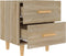 vidaXL - Nachtkastje - 40x35x47,5 - cm - sonoma - eikenkleurig