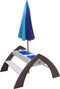 AXI Delta Zand & Water Picknicktafel in Grijs/wit met Parasol - FSC Hout - Zandtafel - Watertafel voor kinderen met parasol - Multifunctionele Picknick tafel