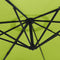 vidaXL - Wandparasol - met - LEDs - 290 - cm - appelgroen