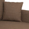 vidaXL - Tweezitsbank - 120 - cm - stof - bruin