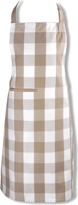 KOOK Schort Ruit - Beige - 70x90 cm