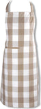 KOOK Schort Ruit - Beige - 70x90 cm